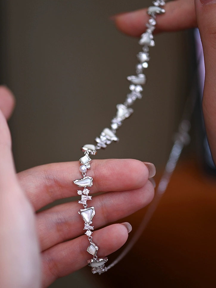 パール/母貝ネックレス